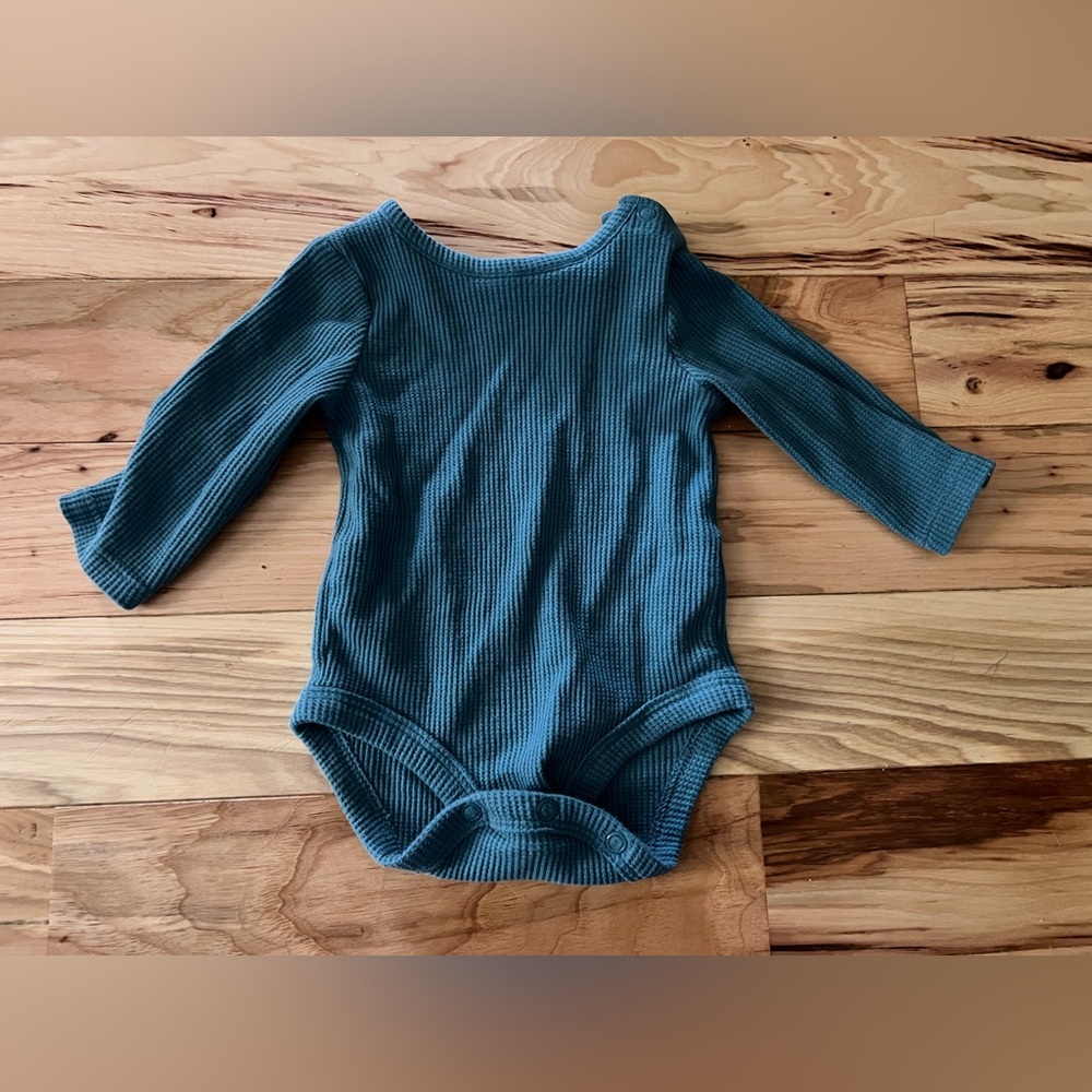 Carter's Blue Teal 3 Month Long Sleeve Bodysuit
